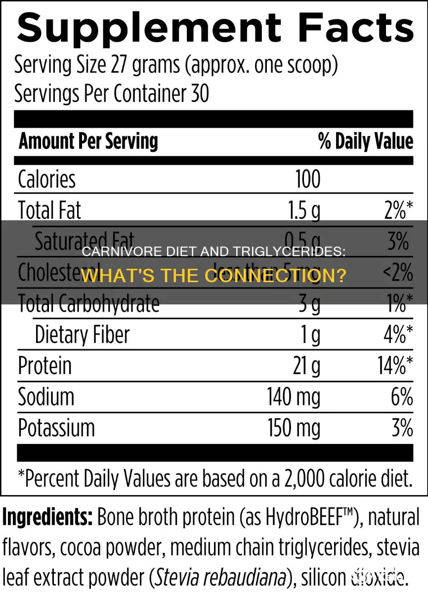 does carnivore diet raise triglycerides