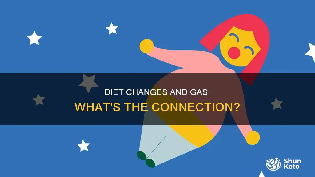 does changing diet cause gas