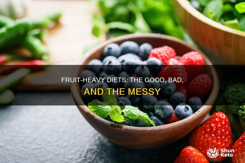does changing diet to mainly fruit cause dierea