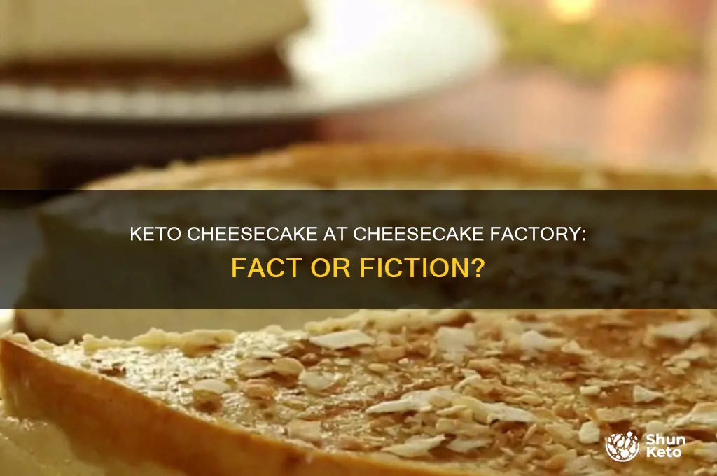 does cheesecake factory have a keto cheesecake