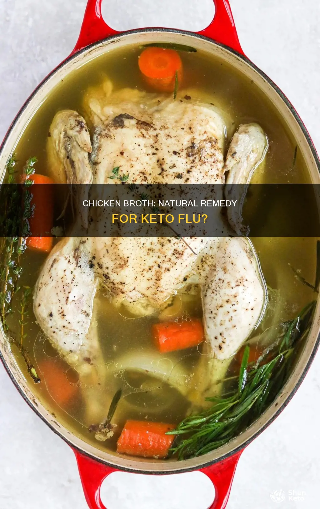 does chicken broth help keto flu