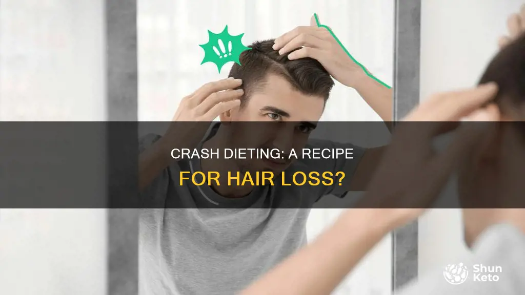does crash dieting cause hair loss