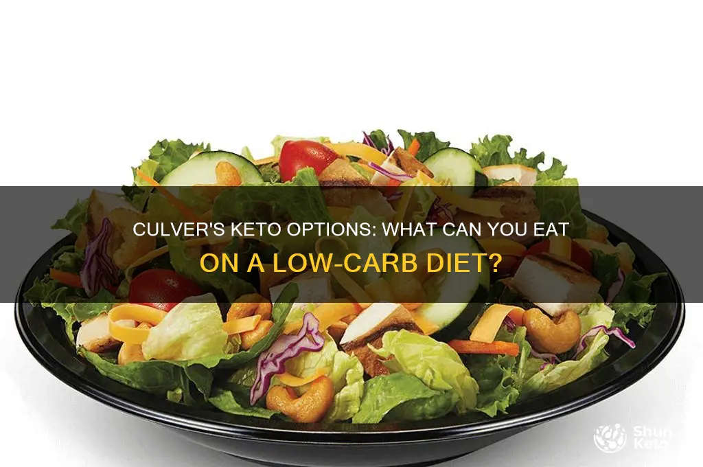 does culvers have anything keto