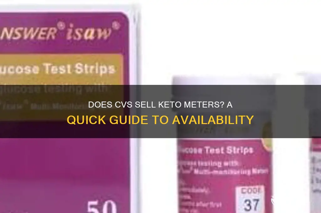 does cvs sell keto meters