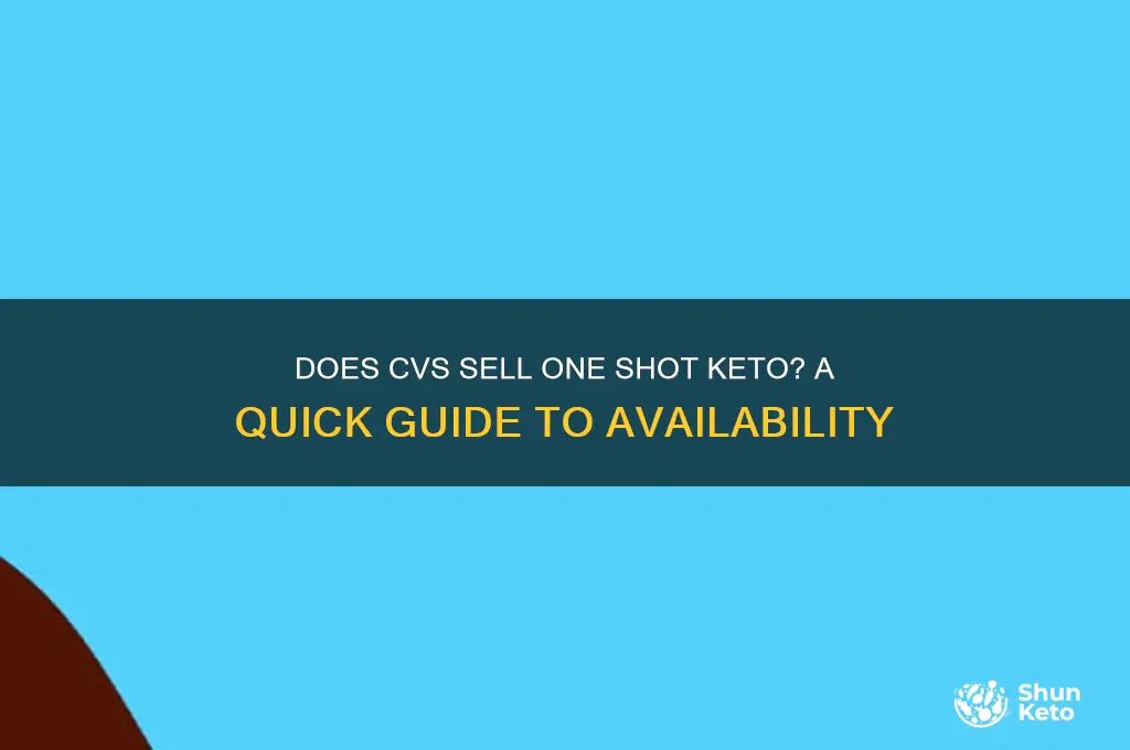 does cvs sell one shot keto
