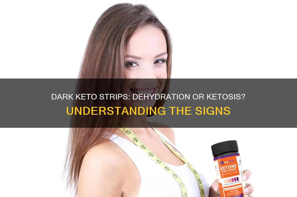 does dark on keto strips mean dehydration