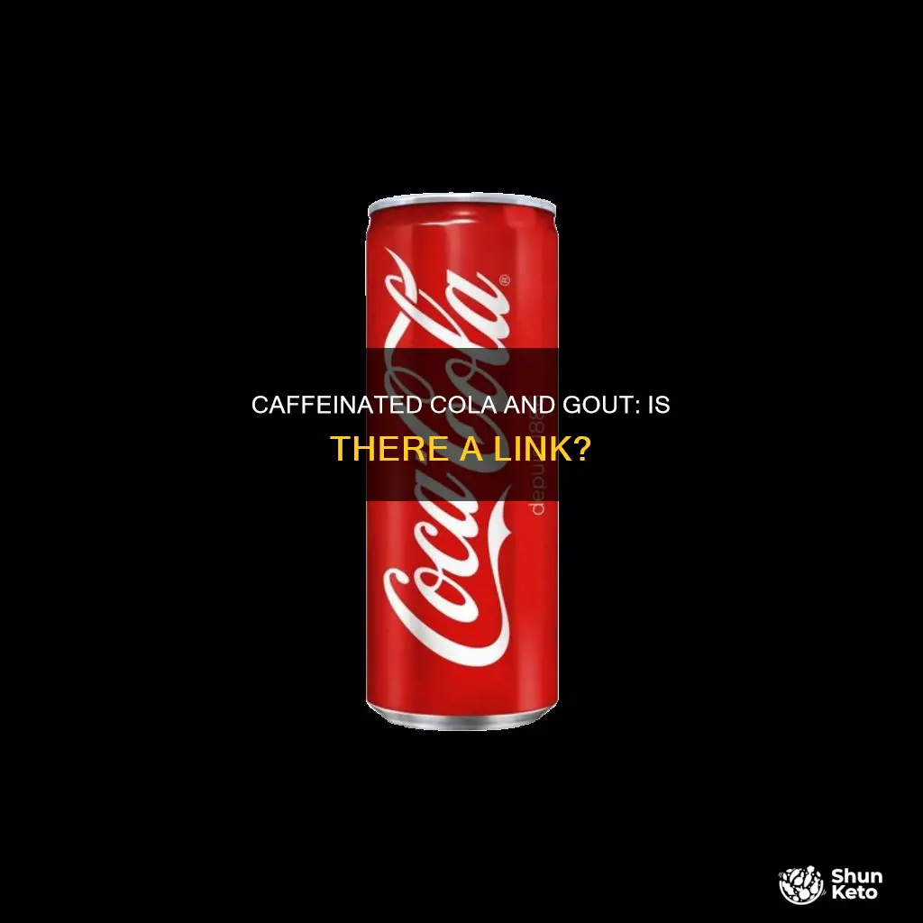does diet caffeinated cola cause gout