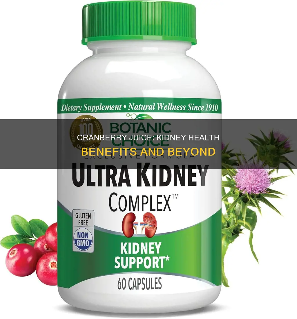 does diet cranberry juice help kidneys