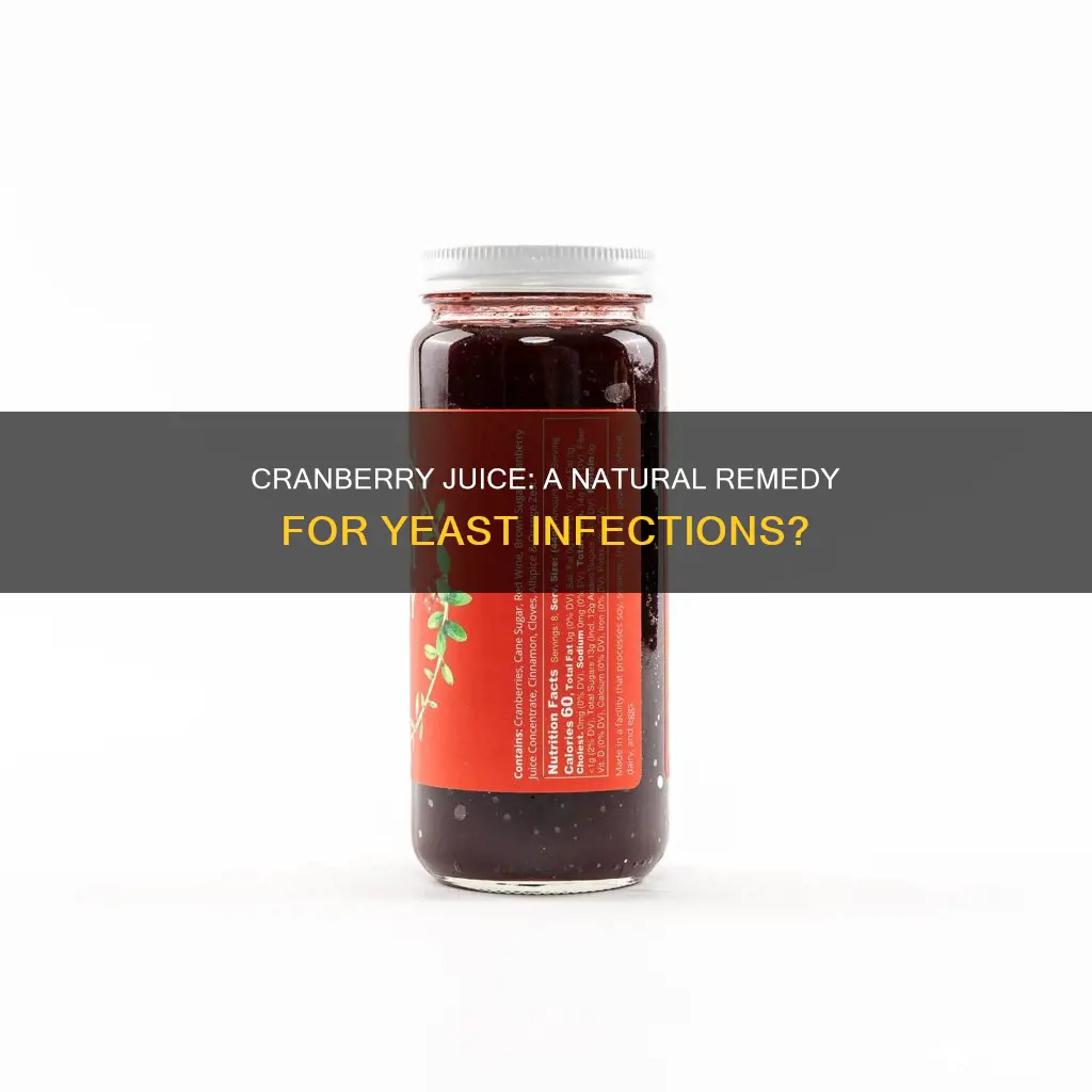 does diet cranberry juice help yeast infections