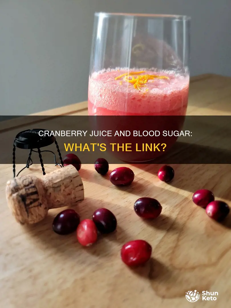 does diet cranberry juice raise blood sugar