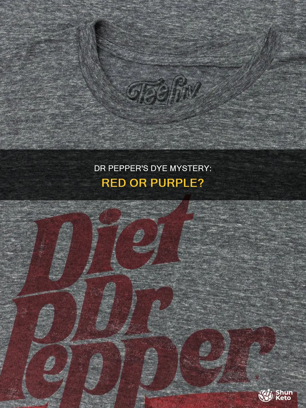does diet dr peeper have red or purple dye