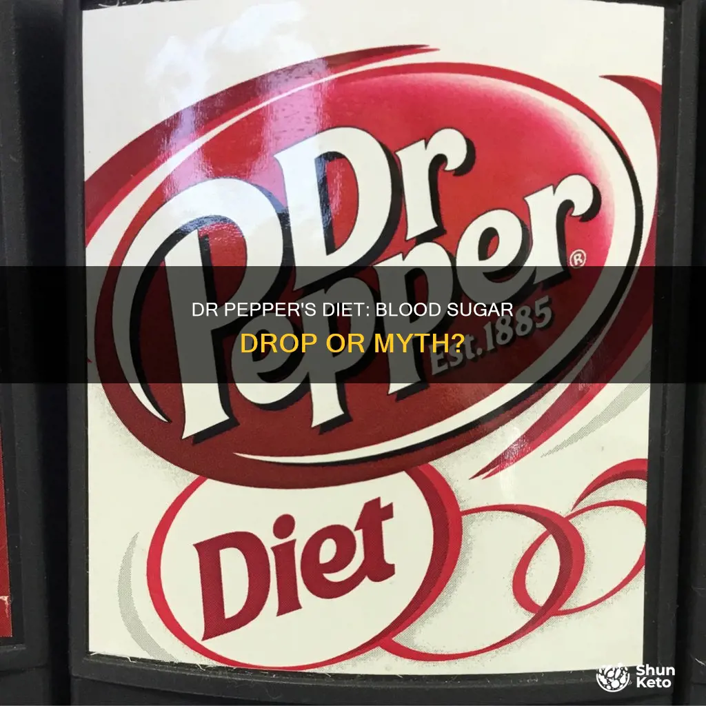 does diet dr pepper cause blood sugar drop