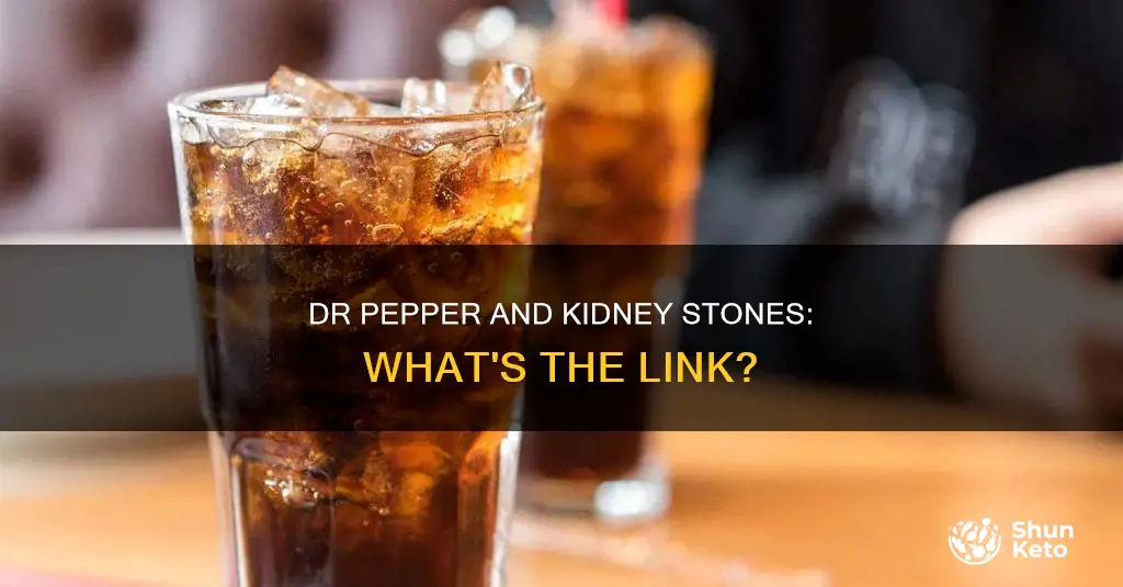 does diet dr pepper cause kidney stones
