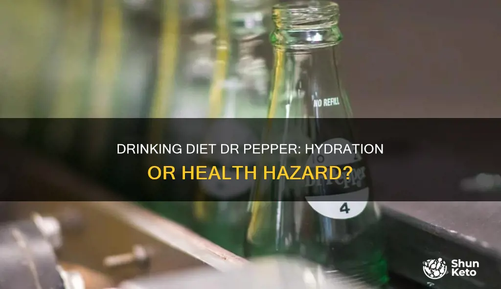 does diet dr pepper count as water