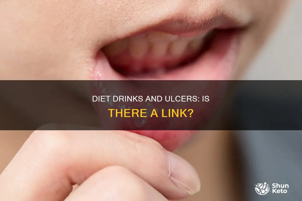 does diet drinks cause ulcers