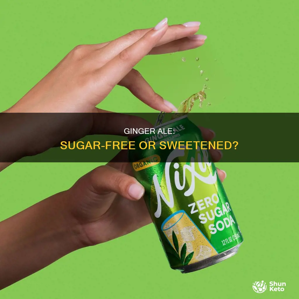does diet ginger ale have sugar