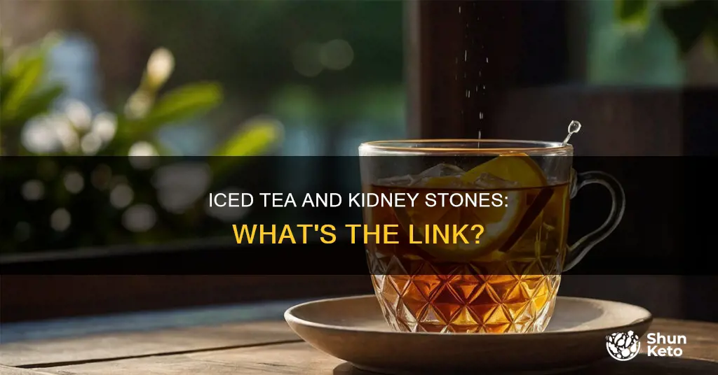 does diet iced tea cause kidney stones