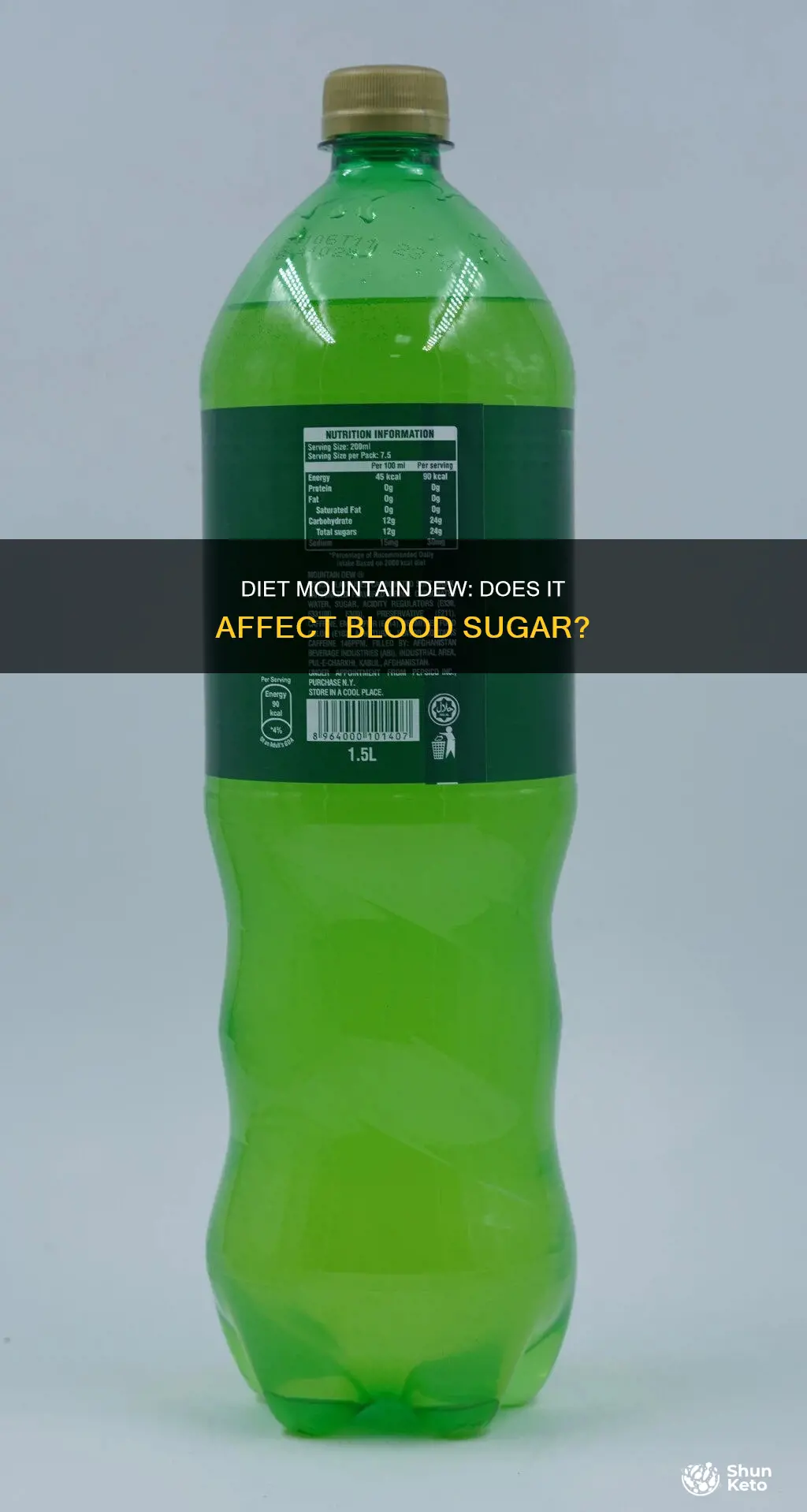 does diet mountain dew raise blood sugar