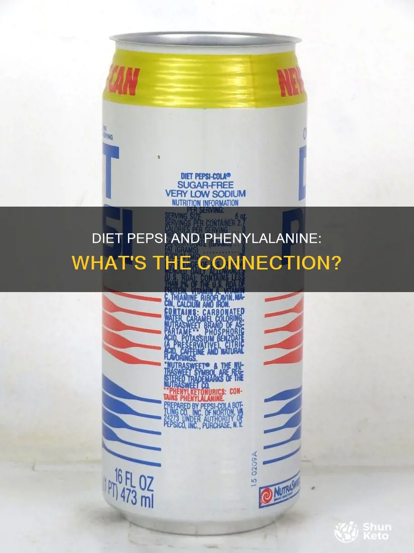 does diet pepsi contain phenylalanine