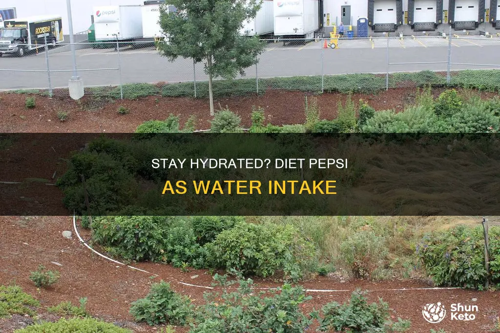 does diet pepsi count as water intake