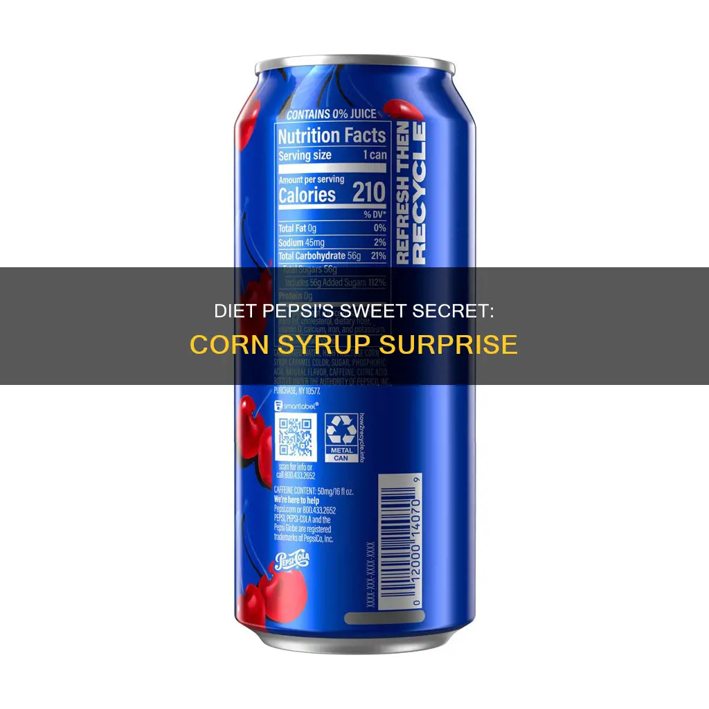 does diet pepsi have corn syrup