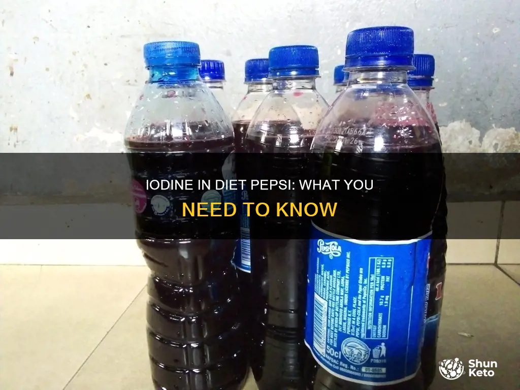 does diet pepsi have iodine in it