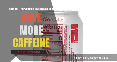 Caffeine Kick: Diet Pepsi or Diet Mountain Dew?