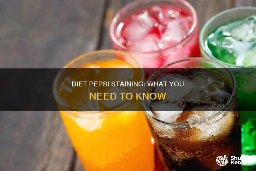 does diet pepsi stain