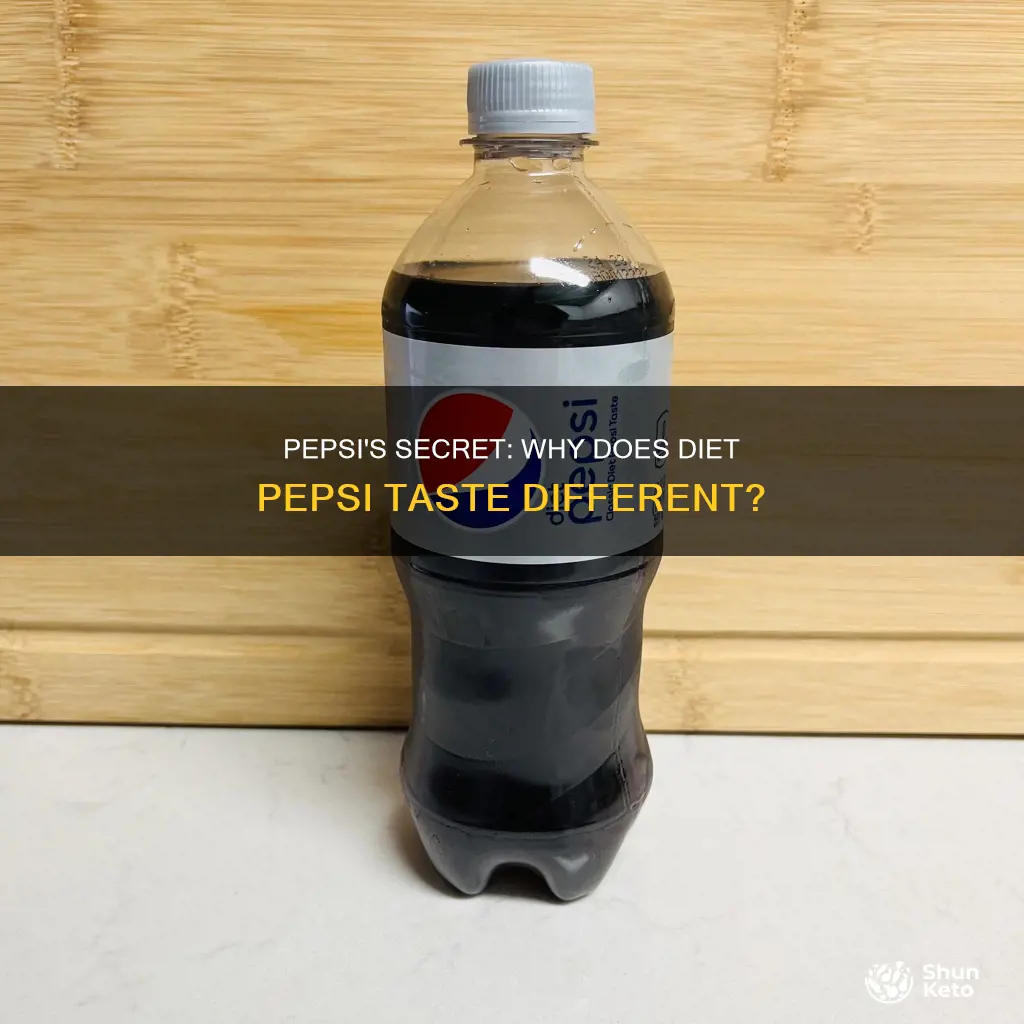 does diet pepsi taste different