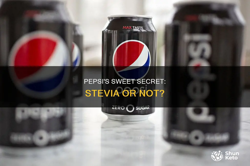 does diet pepsi use stevia