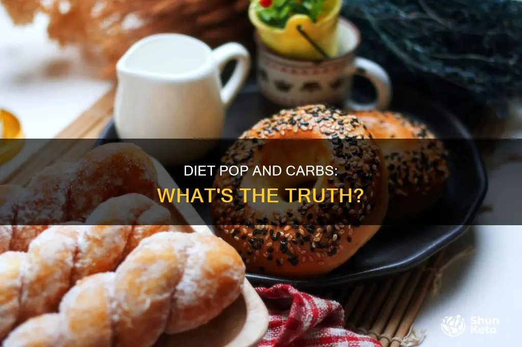 does diet pop have carbs