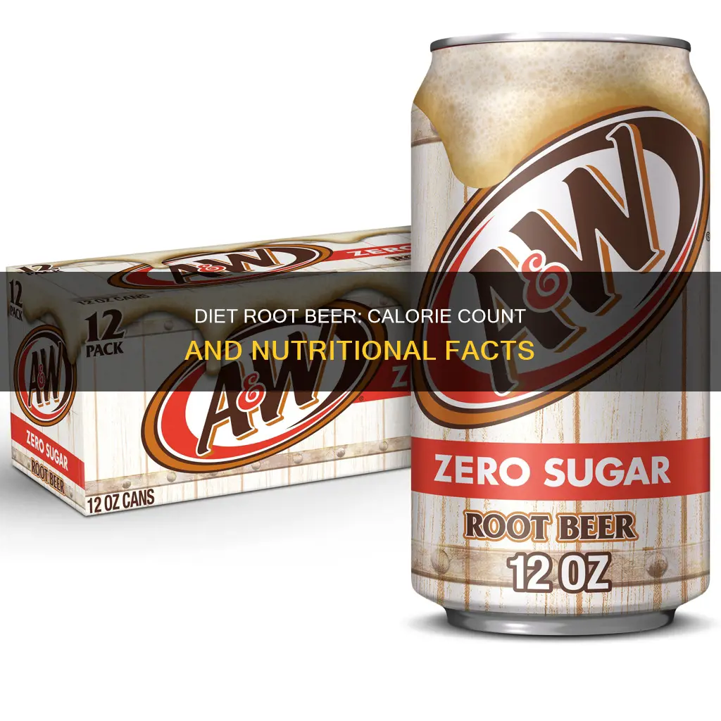 does diet root beer have calories