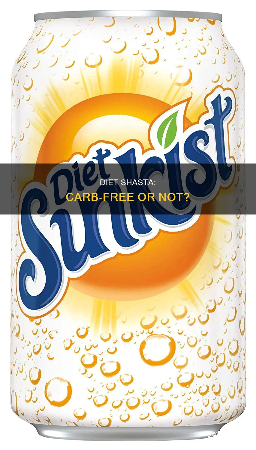 does diet shasta have carbs