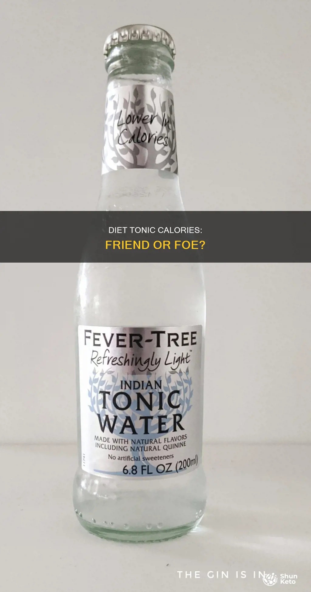 does diet tonic have calories
