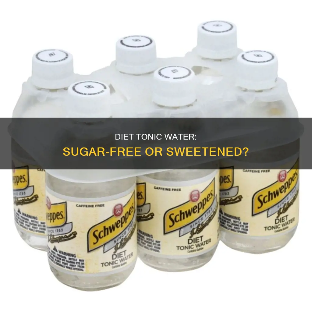 does diet tonic water have sugar