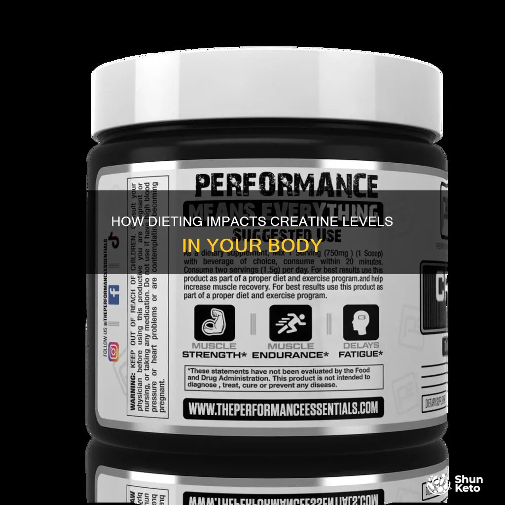 does dieting increase creatine