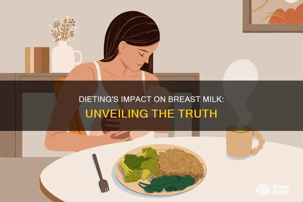 does dieting reduce breast milk