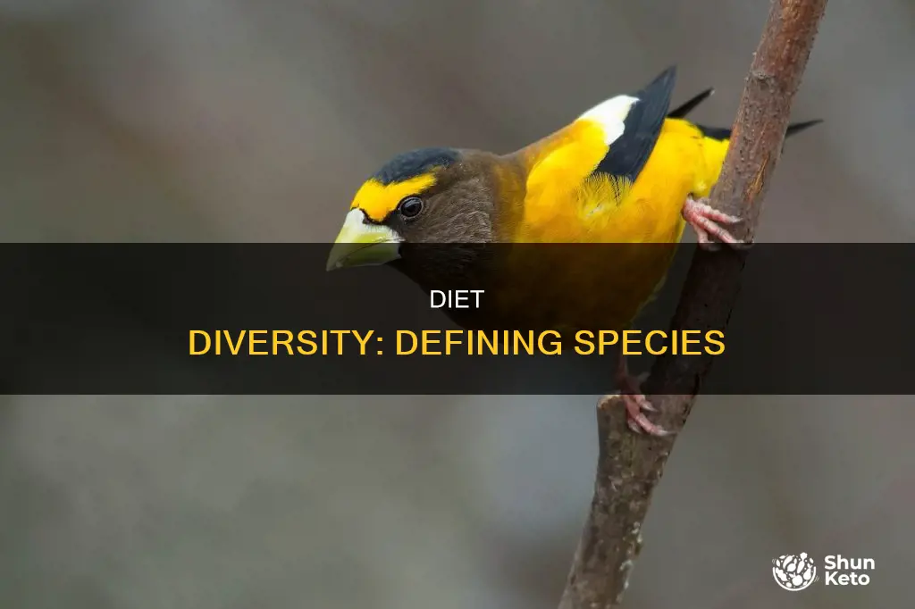 does different diet mean different species