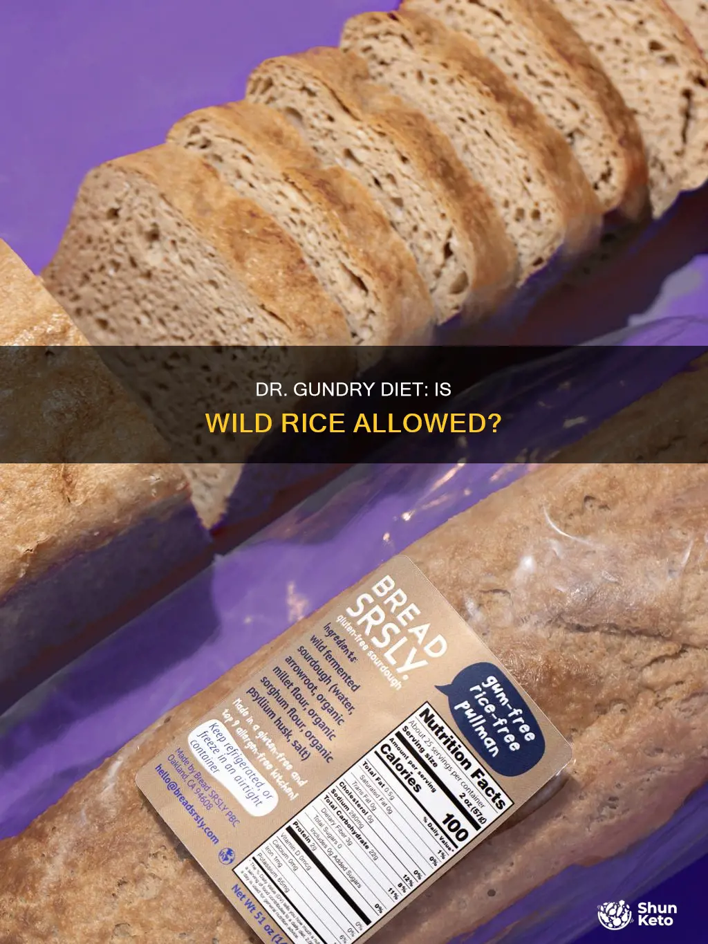 does dr gundry diet allow wild rice