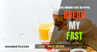 Diet Dr Pepper: Breaking Your Fast?