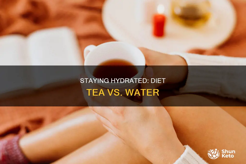 does drinking diet tea count as water