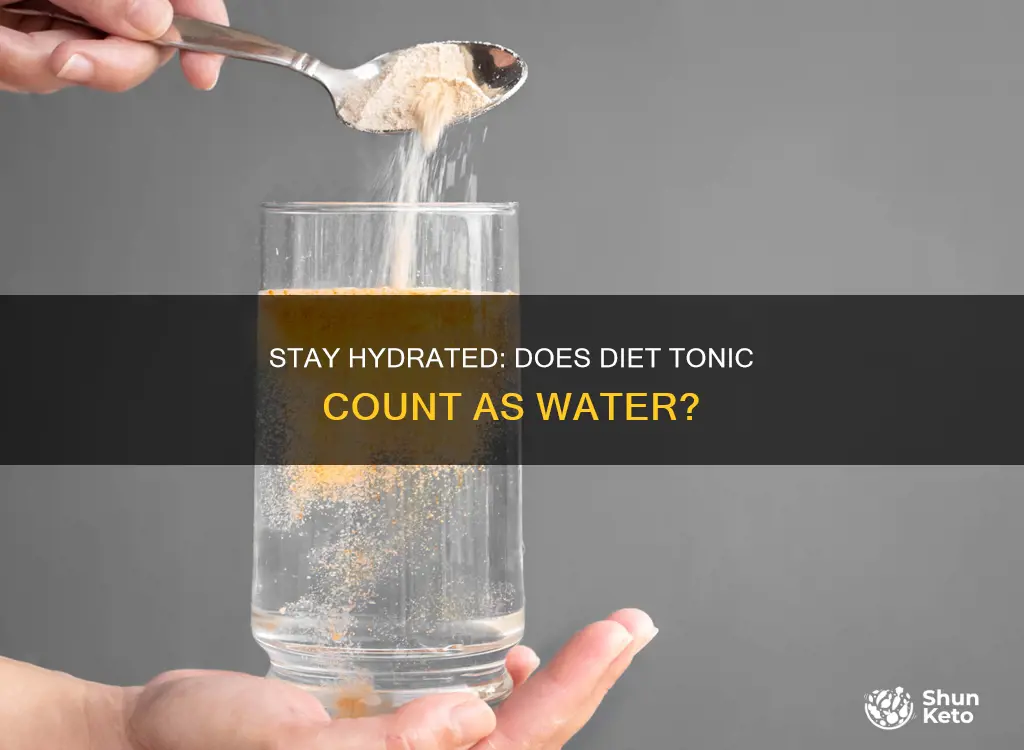 does drinking diet tonic count as water