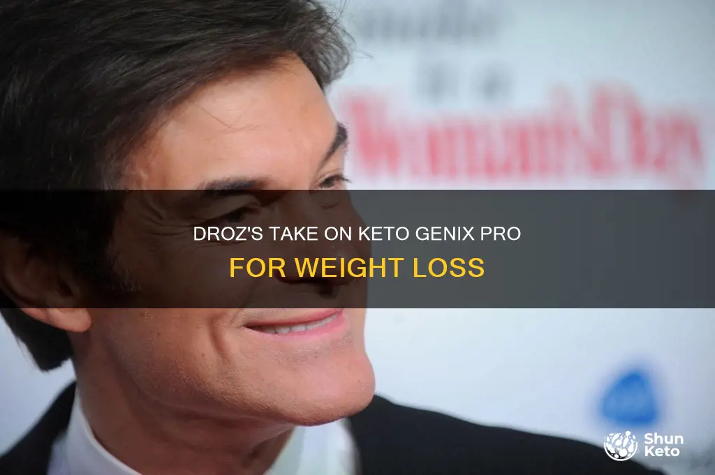 does droz really endorse keto genix pro for weight loss