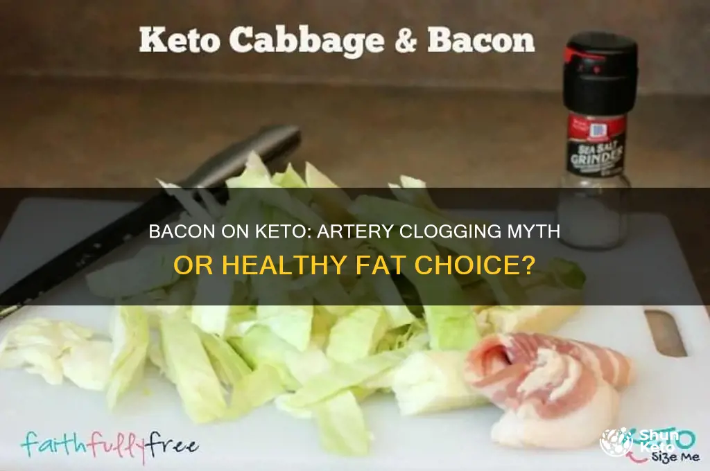 does eating bacon on the keto diet clogg your arteries