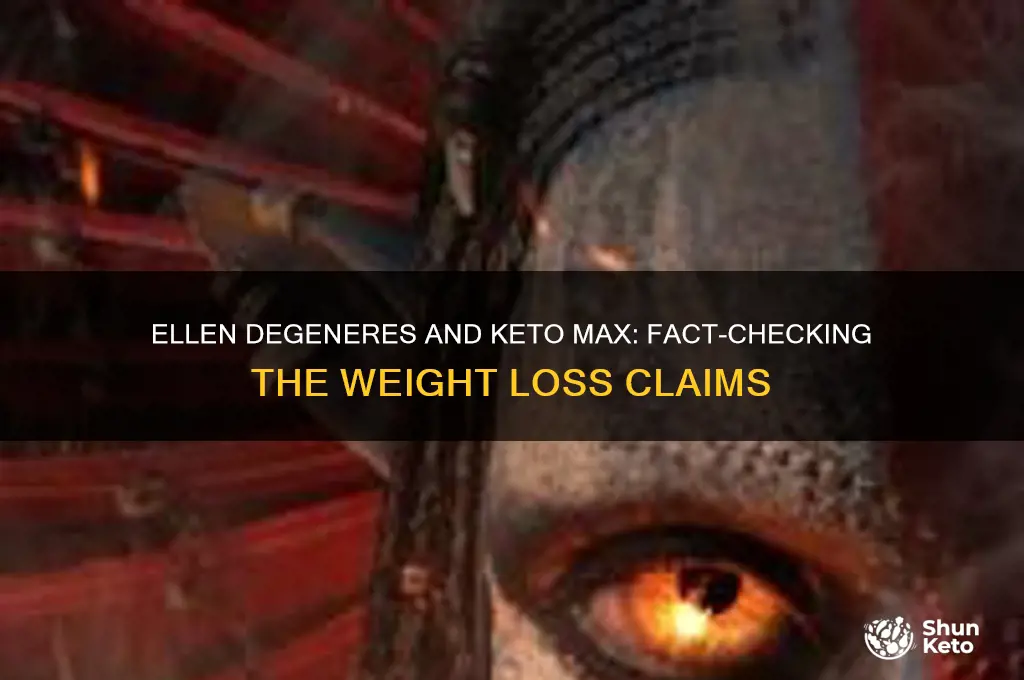 does ellen degeneres sale keto max