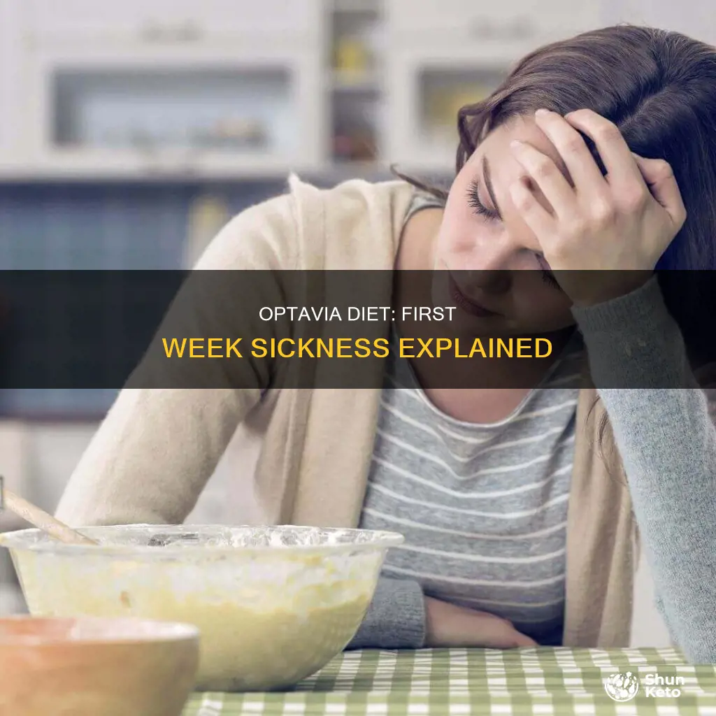 does first week of optavia diet make you sick