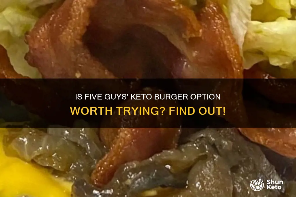 does five guys have a keto burger