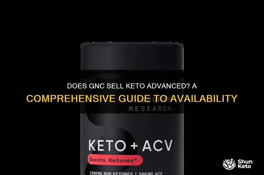 does gnc sell keto advanced