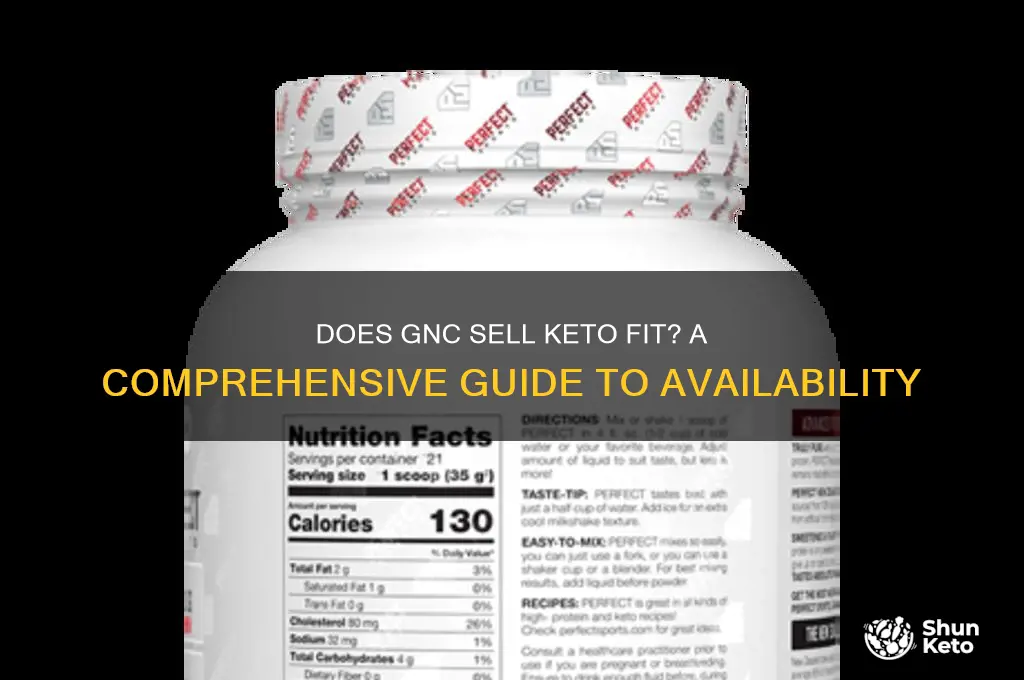 does gnc sell keto fit
