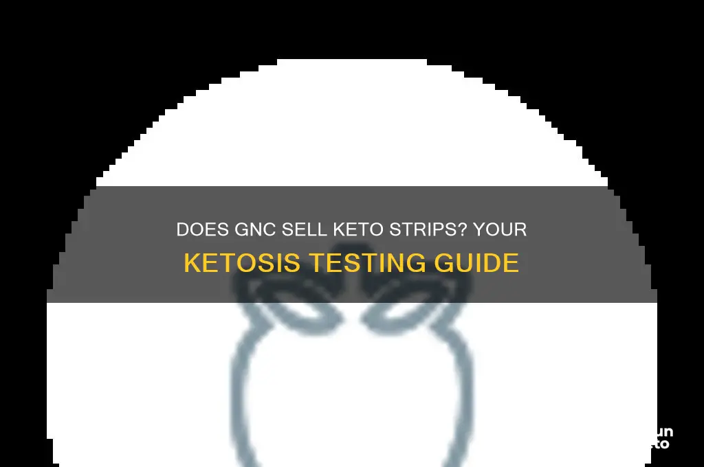 does gnc sell keto strips